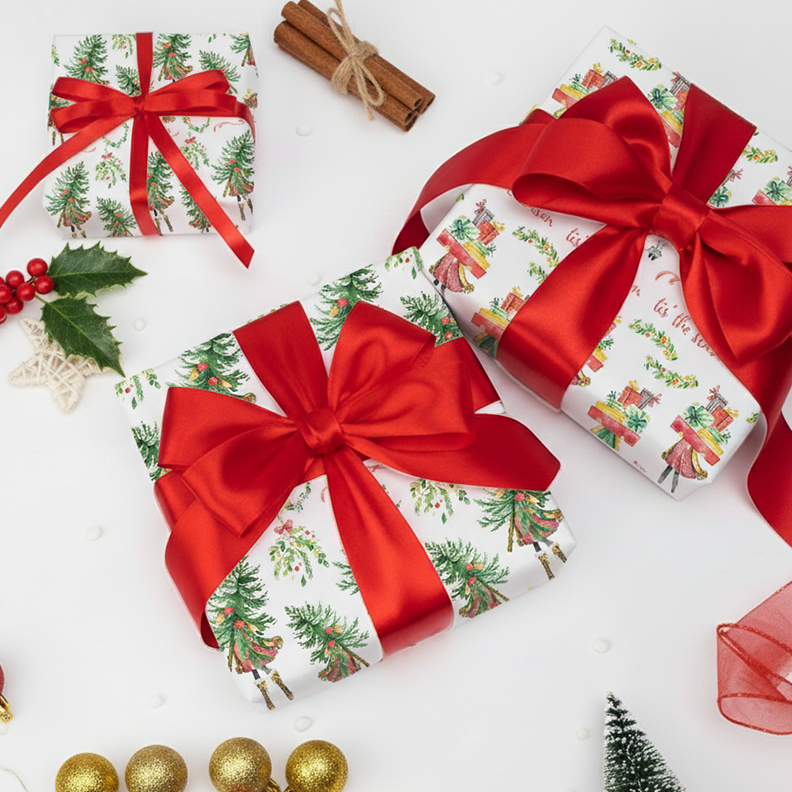 Oh Christmas Girl - Wrapping Paper Bundle (2 Rolls)