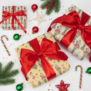 Nutcracker - Christmas Wrapping Paper Bundle (3 Rolls)