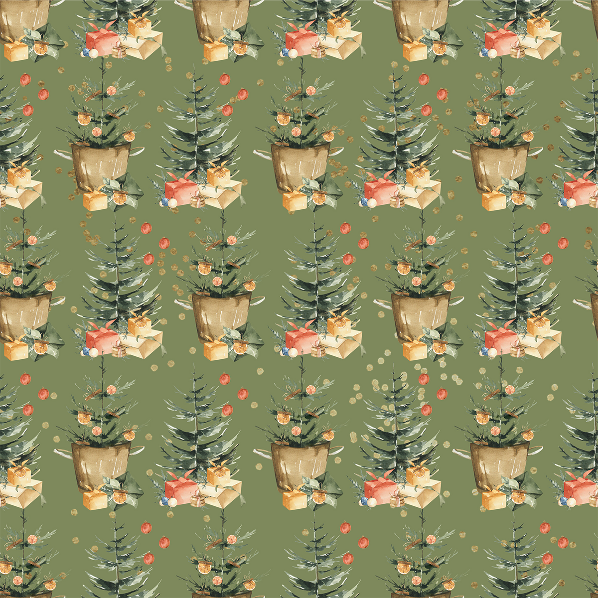 Winter Trees - Christmas Wrapping Paper Bundle (3 Rolls)