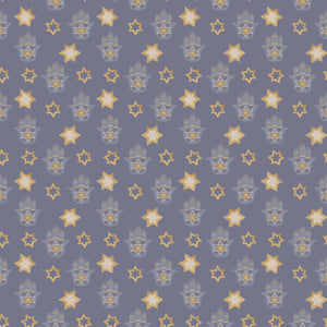 Hanukkah Gold Stars | Kraft Wrapping Paper | Waterleaf Paper