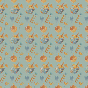 Dreidel, Dreidel, Dreidel | Kraft Wrapping Paper | Waterleaf Paper