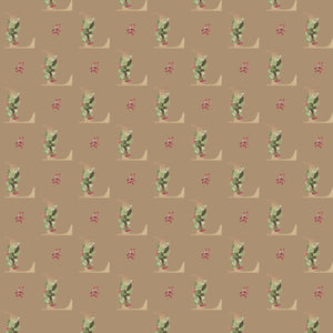 Monograms - Letter L | Kraft Wrapping Paper | Waterleaf Paper