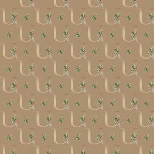 Monograms - Letter U | Kraft Wrapping Paper | Waterleaf Paper