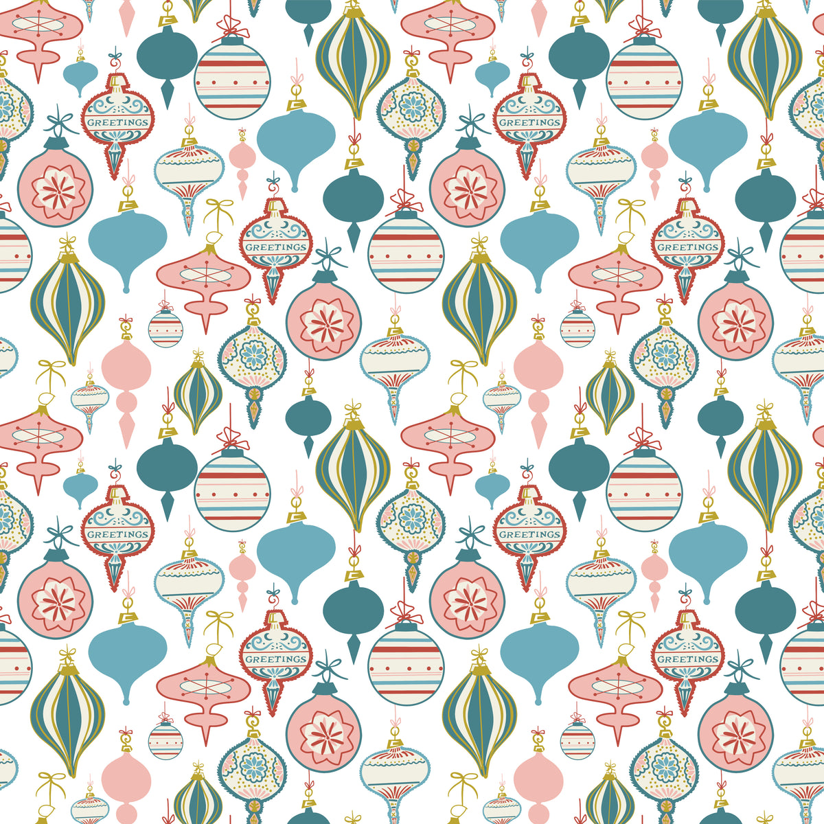 Gifts & Bows - Christmas Wrapping Paper Bundle (3 Rolls)