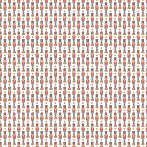 Nutcrackers and stars gift wrap