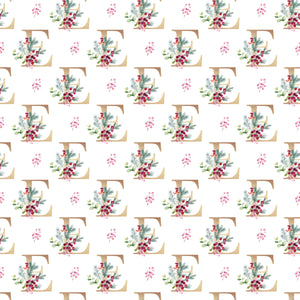 Christmas Monogram E - Wrapping Paper