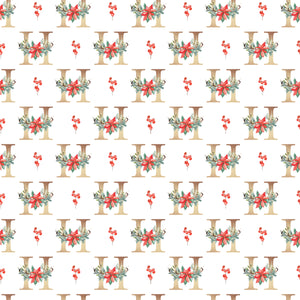 Christmas Monogram H - Wrapping Paper