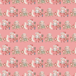 Santa Claus and Misses Claus with Nutcrackers, dolls and gnomes