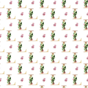 Christmas Monogram L - Wrapping Paper