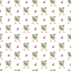 Christmas Monogram K - Wrapping Paper