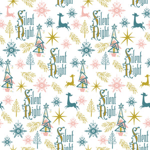Mid-Century Silent Night - Wrapping Paper