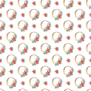 Christmas Monogram O - Wrapping Paper