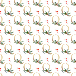 Christmas Monogram Q - Wrapping Paper