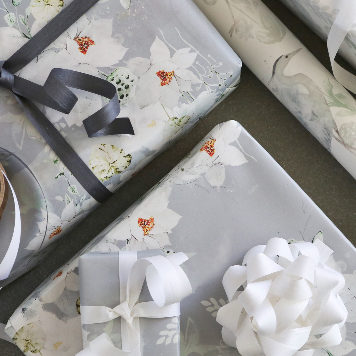 Botanical Summer Flowers - Wrapping Paper