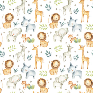 Jungle Baby Animals Exploring - Wrapping Paper