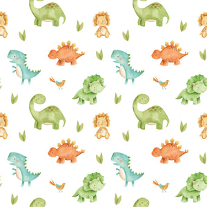 Baby Dinosaurs Smiling - Wrapping Paper