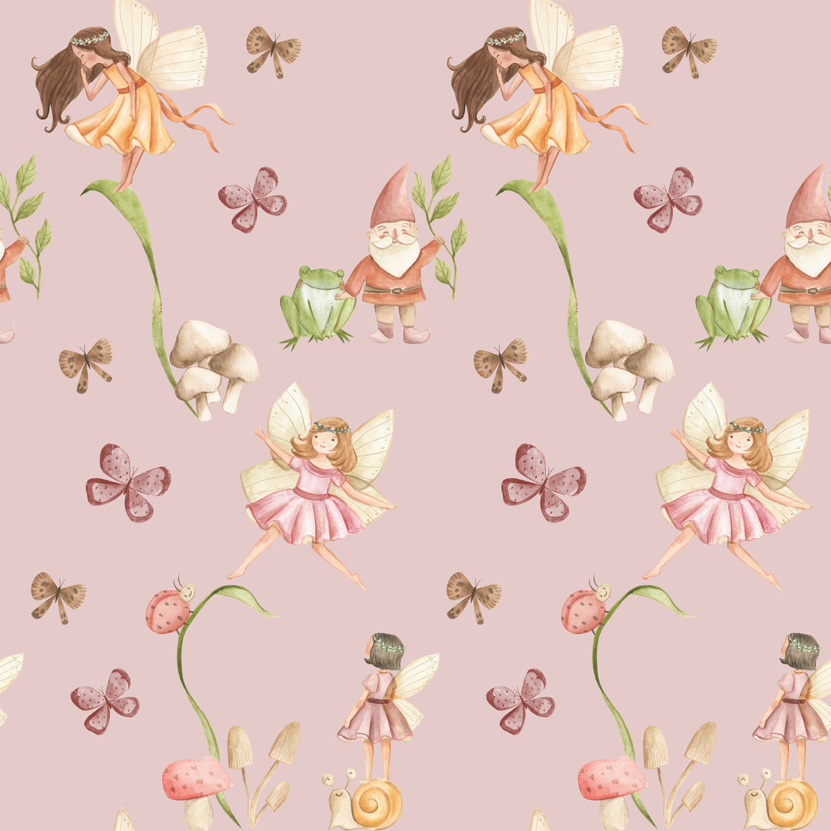 Fairy Garden Garland - Wrapping Paper