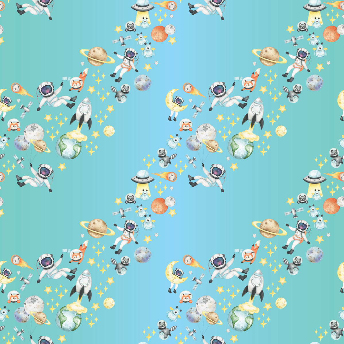 Caught in a Space Ride - Wrapping Paper