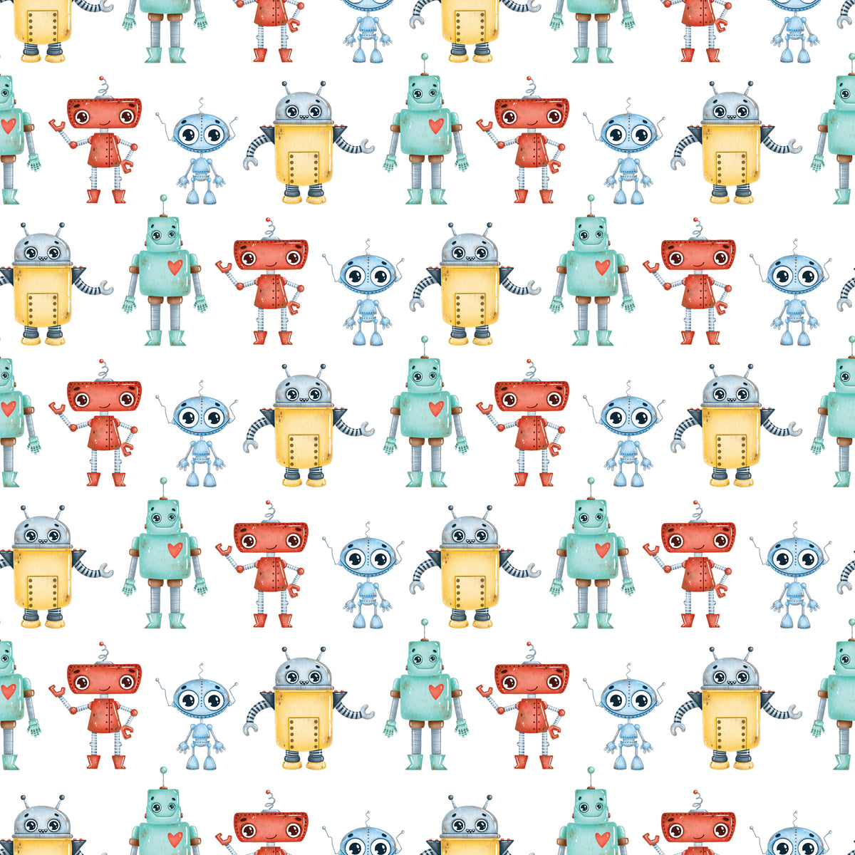 Robot Friends - Wrapping Paper