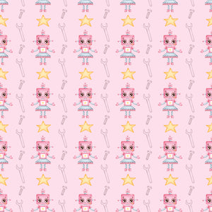 Starry Pink Robot - Wrapping Paper