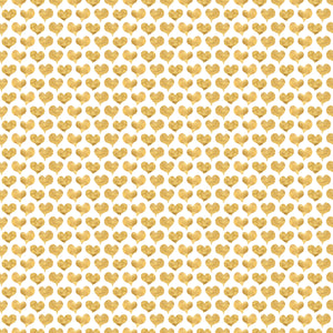 Gold Hearts - Wrapping Paper