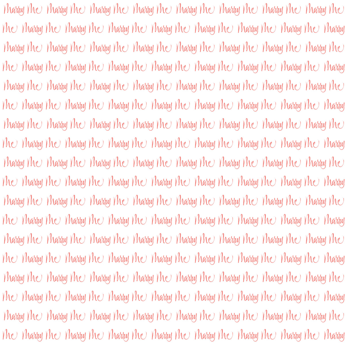 Marry Me Pink Words - Wrapping Paper