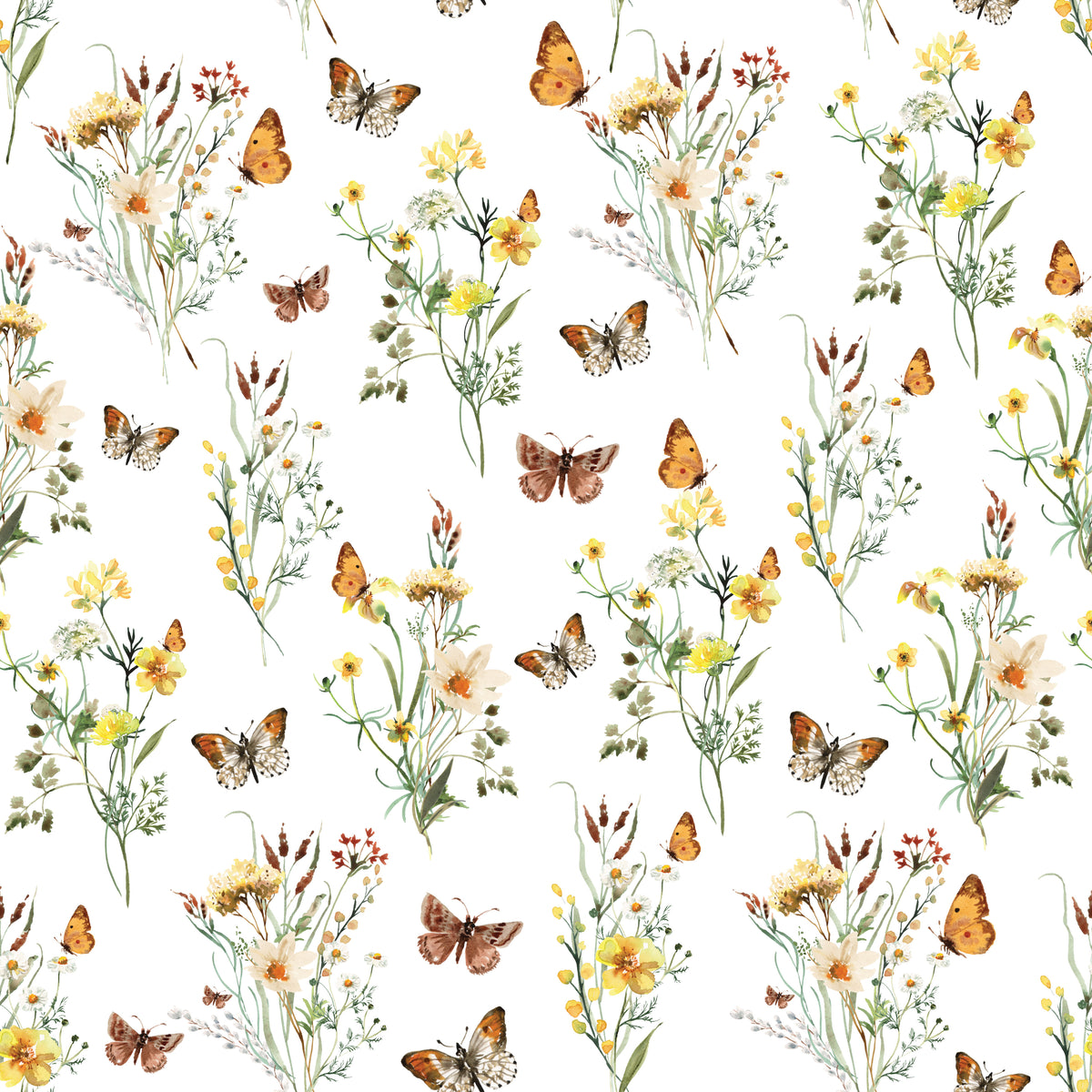 Flowers & Butterflies - Wrapping Paper