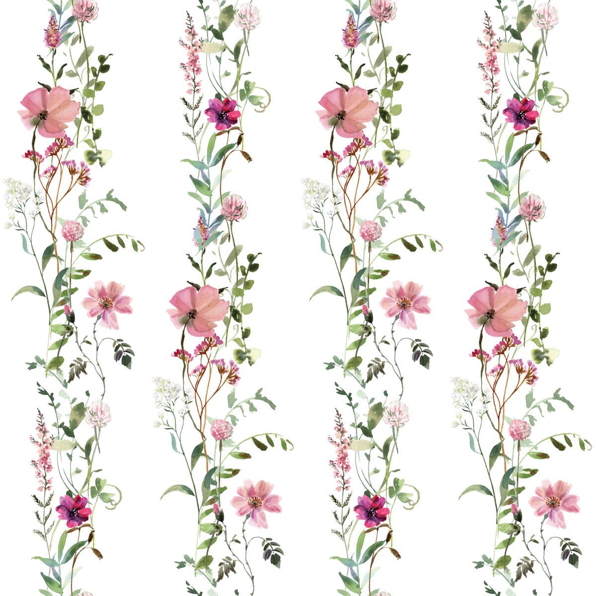 Pink Wild Flowers - Wrapping Paper