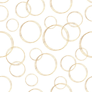Gold Concentric Circles - Wrapping Paper