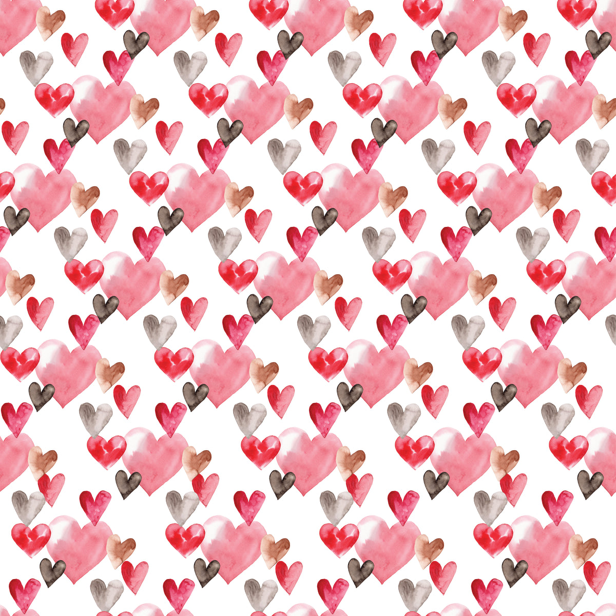 Valentine Hearts Floating - Wrapping Paper