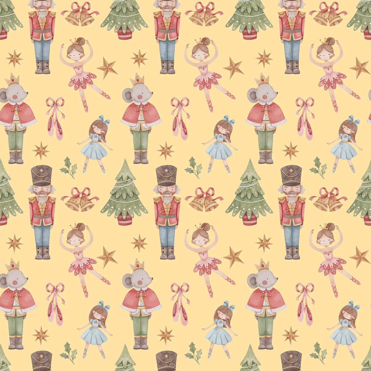 Nutcracker - Christmas Wrapping Paper Bundle (3 Rolls)