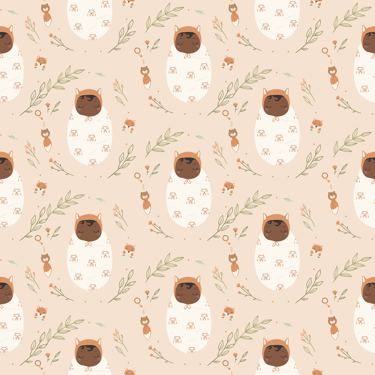 Cocoa Baby & Fox - Wrapping Paper