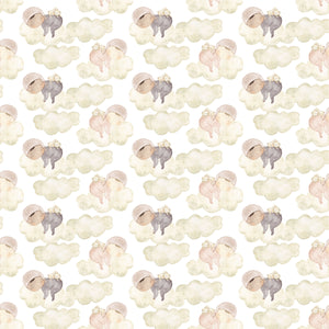 Cozy Baby Dreaming in the Clouds - Wrapping Paper