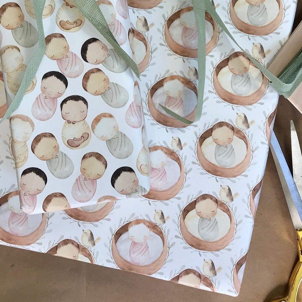 Babies & Birdies - Wrapping Paper