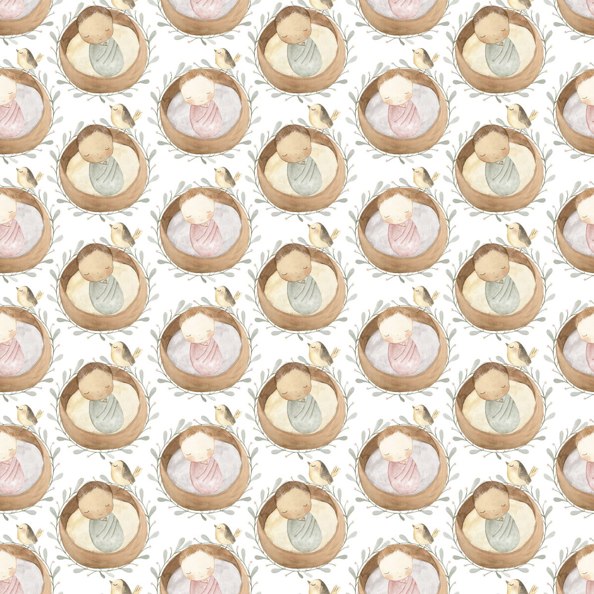 Babies & Birdies - Wrapping Paper