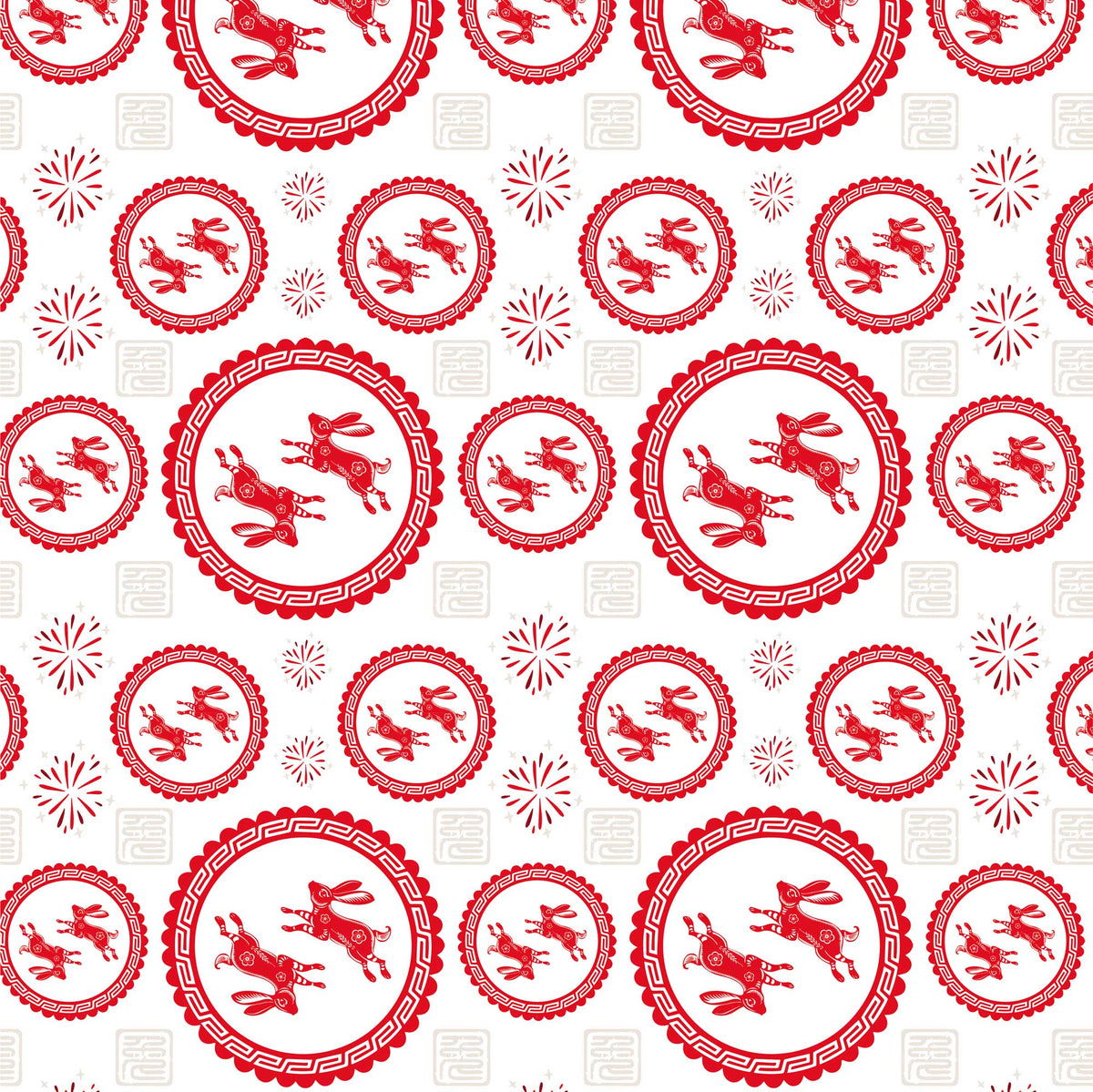 Lunar Rabbit Duo Cream - Wrapping Paper