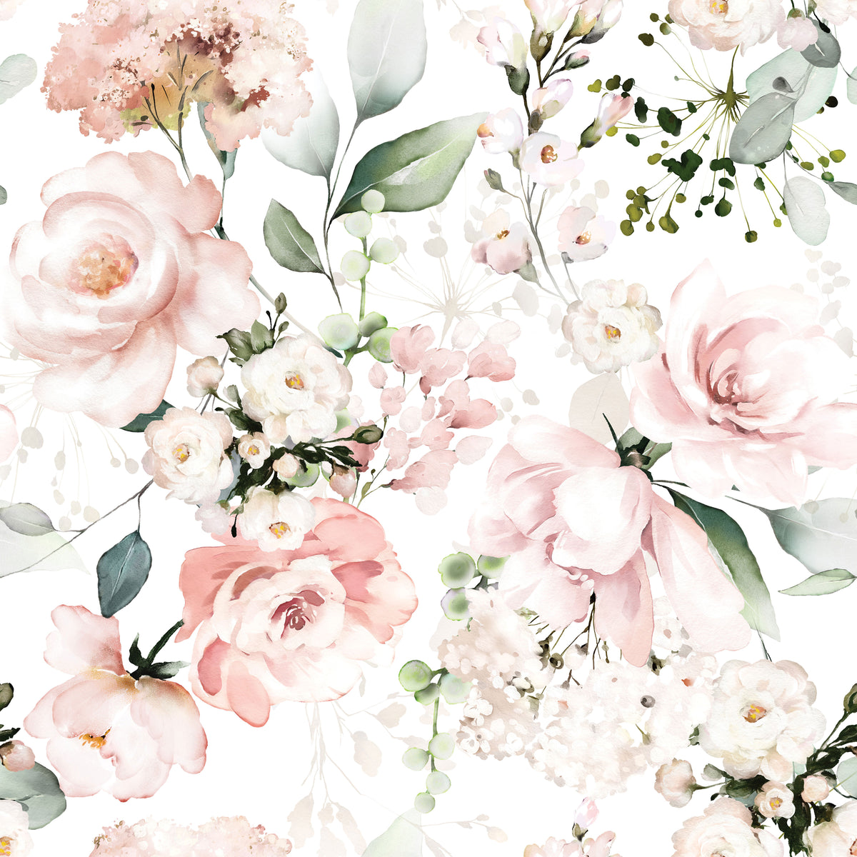 Soft Pink Roses - Wrapping Paper