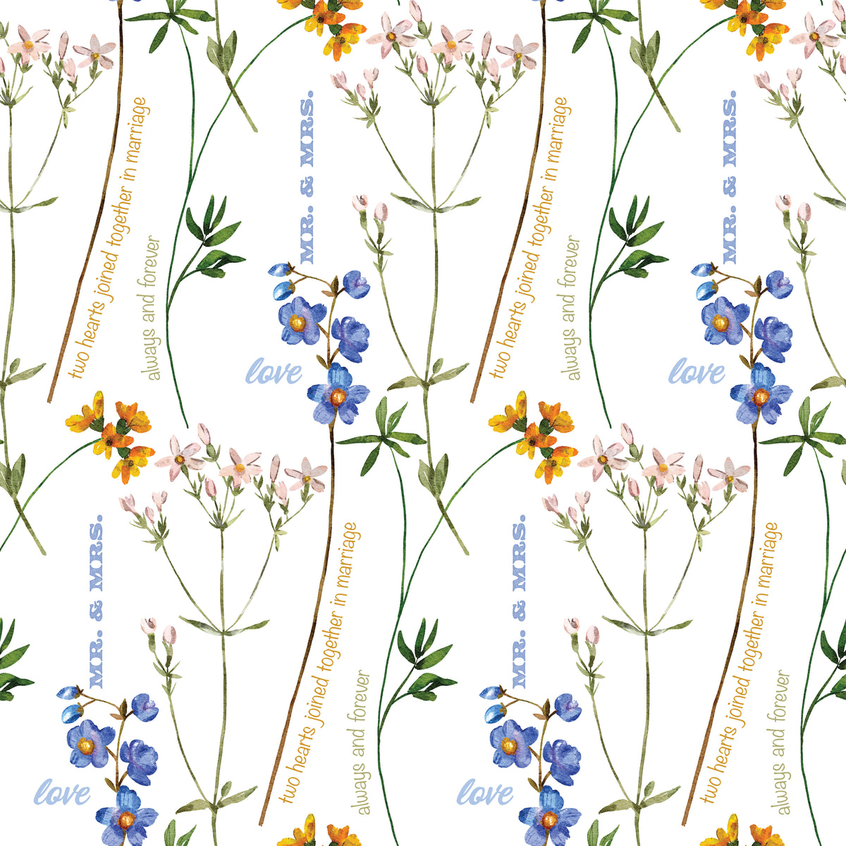Wedding Wildflowers - Wrapping Paper