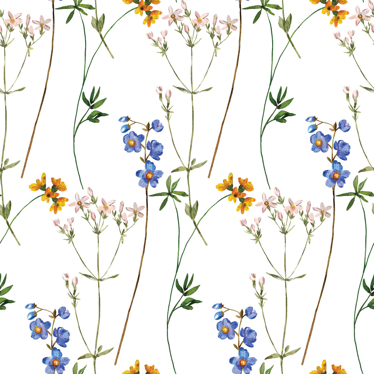 Windblown Wildflowers- Wrapping Paper