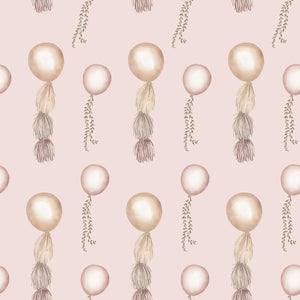 Boho Birthday Drifting Balloons - Wrapping Paper