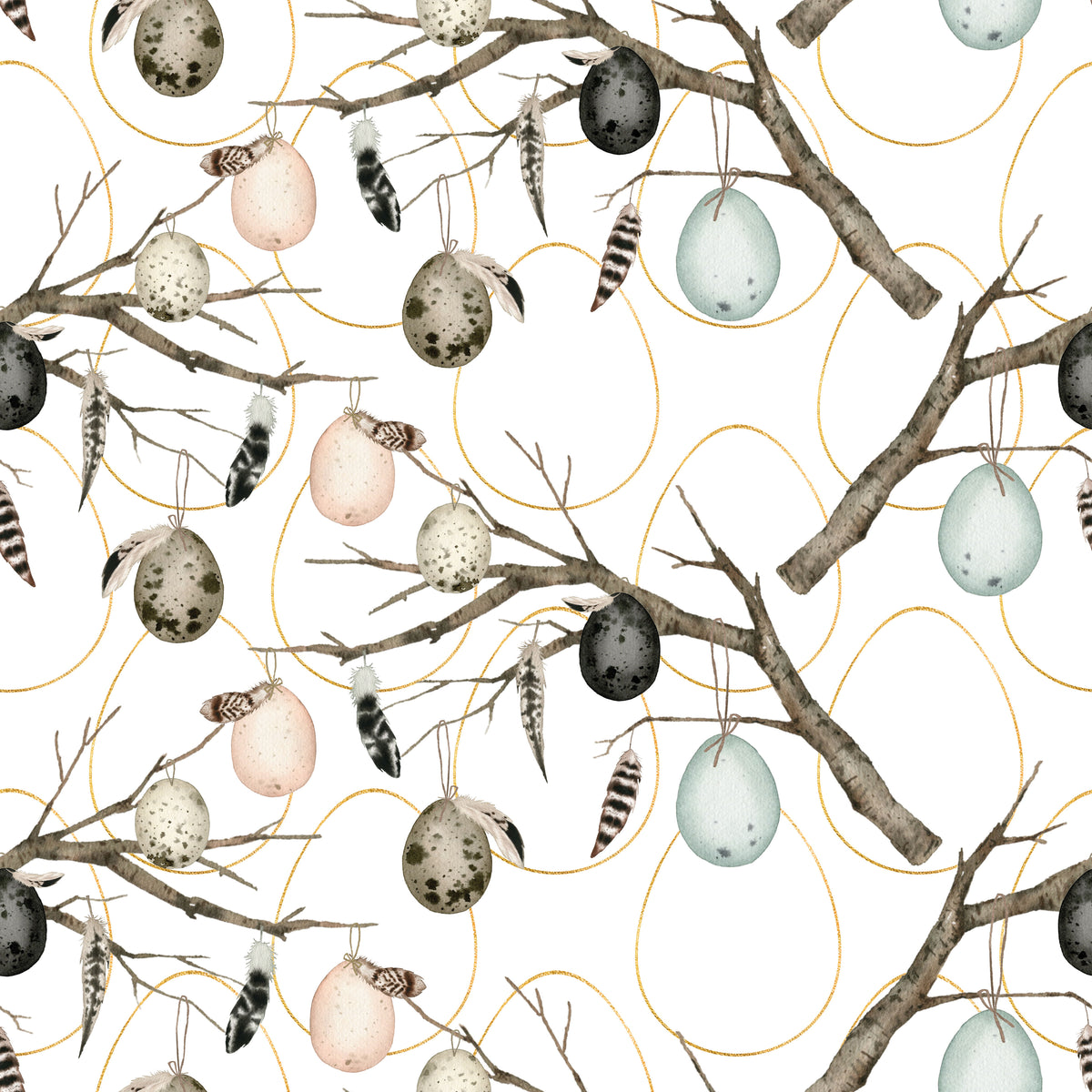 Easter Egg Tree - Wrapping Paper