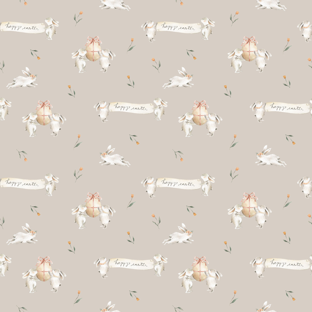 Happy Easter Bunnies - Wrapping Paper
