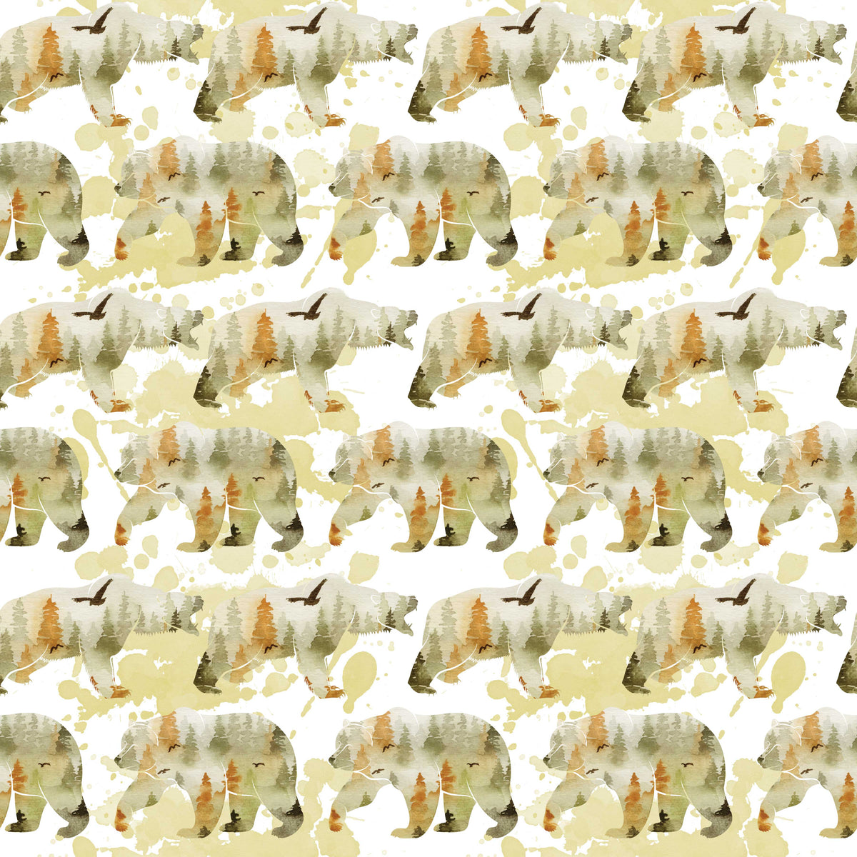 Bears Wandering - Wrapping Paper