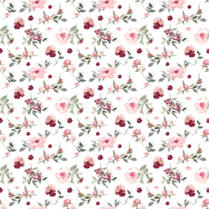 Red and Pink Rose with Peonies - Wrapping Paper