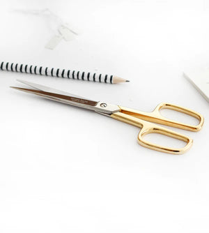 Office Scissors - Gold Handle