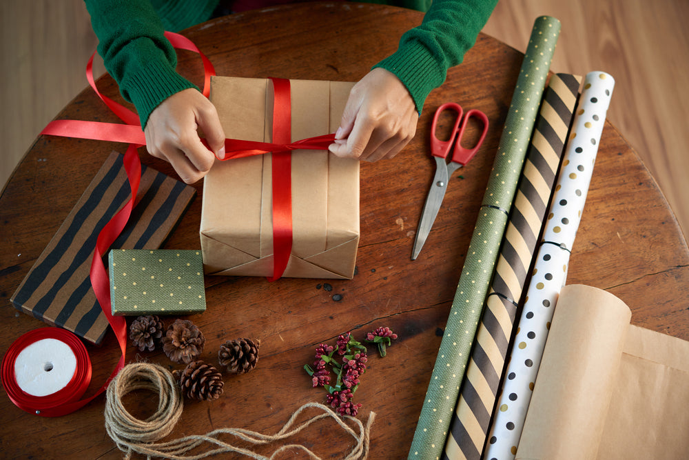 How to Wrap a Box with Wrapping Paper - Waterleaf Paper Company