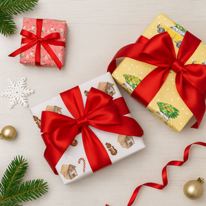 Festive Holidays - Christmas Wrapping Paper Bundle (3 Rolls)