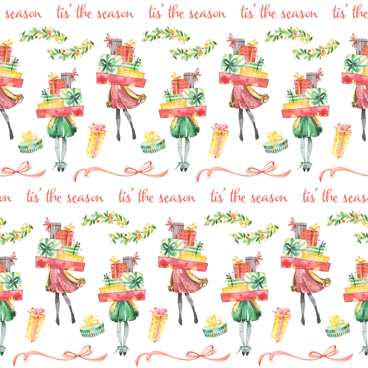 Oh Christmas Girl - Wrapping Paper Bundle (2 Rolls)