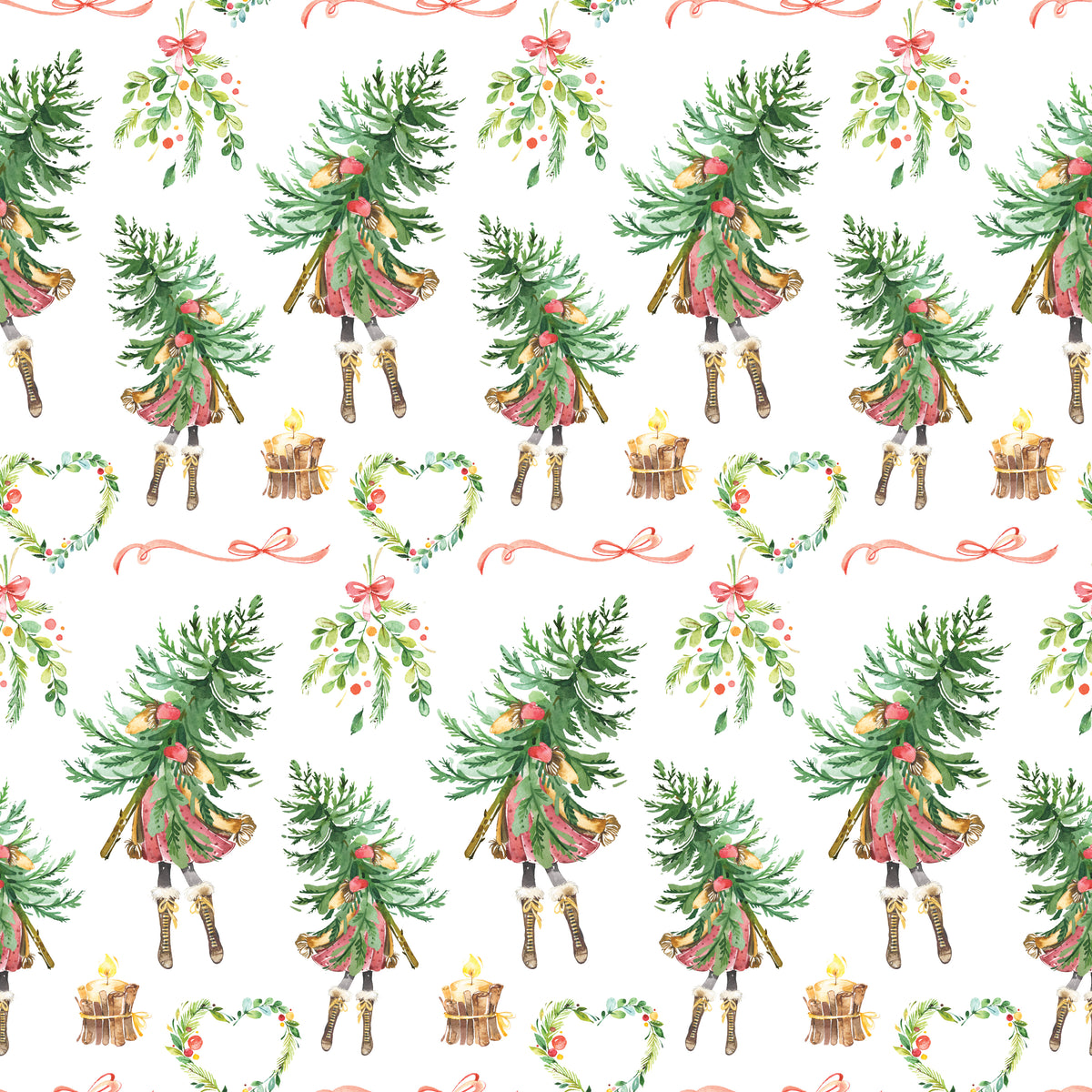 Oh Christmas Girl - Wrapping Paper Bundle (2 Rolls)