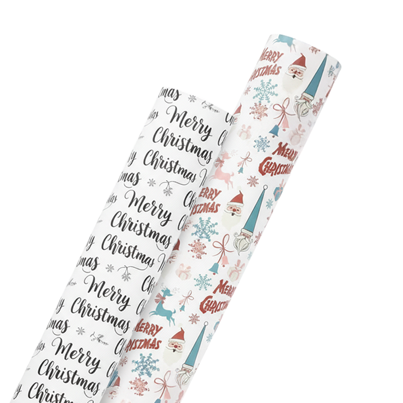 Merry Christmas - Wrapping Paper Bundle (2 Rolls)